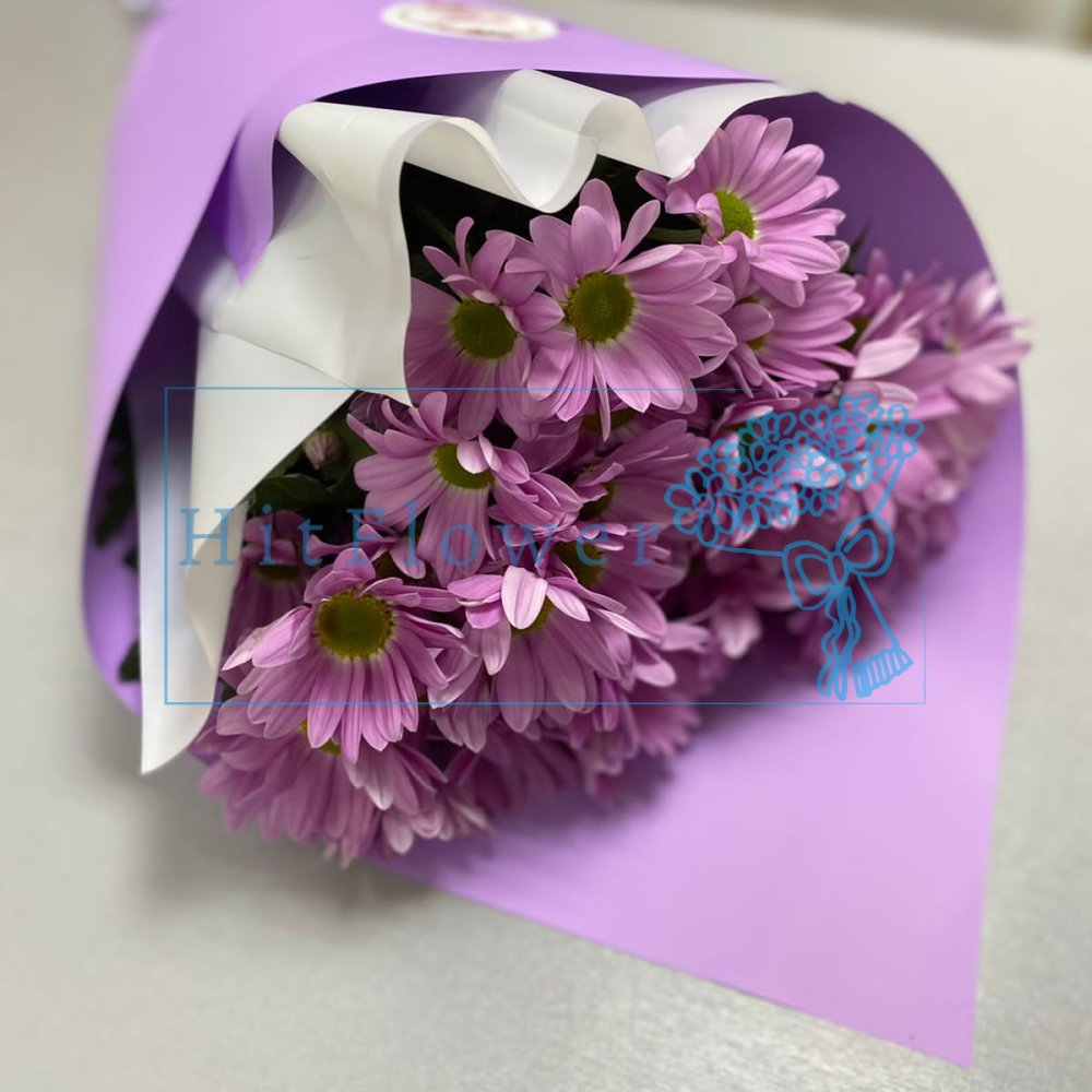 Букет цветов из: Хризантемы